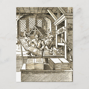 Cartão Postal "Printing House"