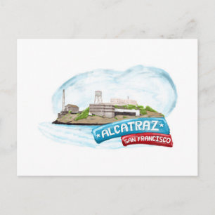 Cartão Postal Prisão Alcatraz em São Francisco
