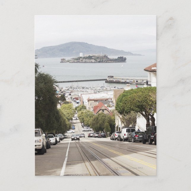 Cartão Postal Prisão de Alcatraz vista em São Francisco (Frente)