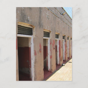 Cartão Postal prisão de células de mandela