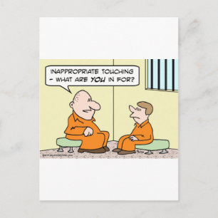 Cartão Postal prisão tátil inapropriada