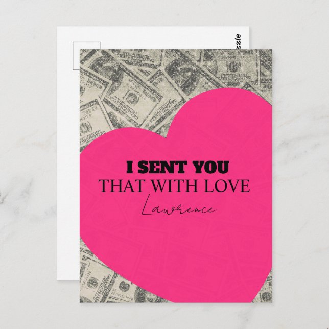 Cartão Postal Prison Long Distance Cute Commissary Heart (Frente/Verso)