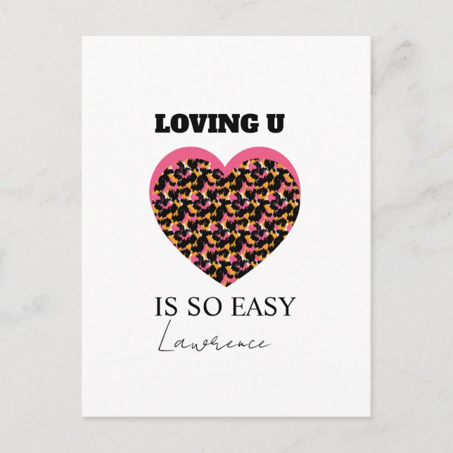 Cartão Postal Prison Long Distance Cute Heart Love (Frente)