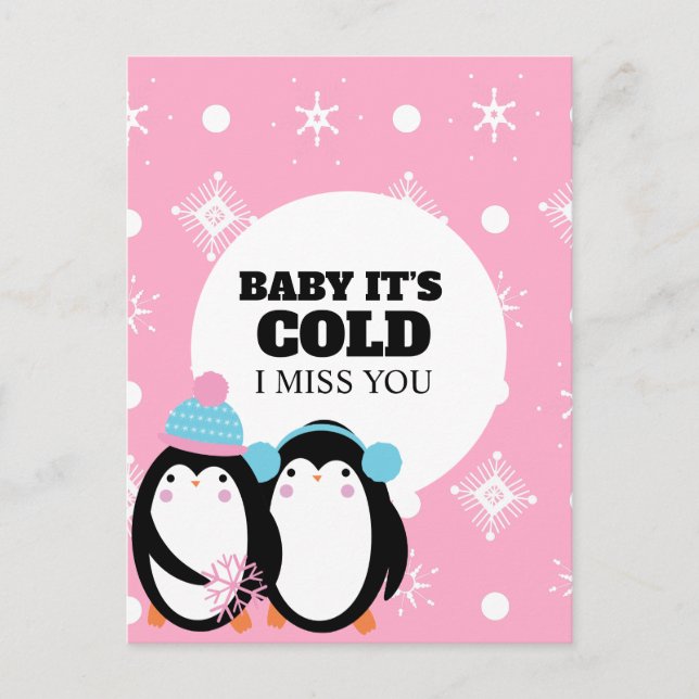 Cartão Postal Prison Long Distance Winter Love (Frente)