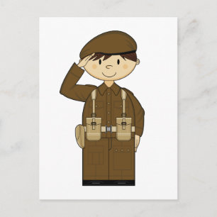 Cartão postal privado do Exército Britânico WW2