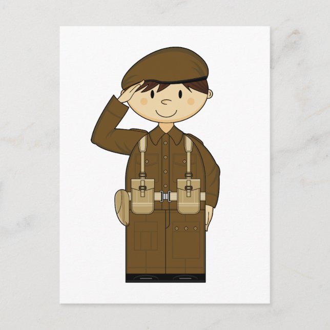 Cartão postal privado do Exército Britânico WW2 (Frente)