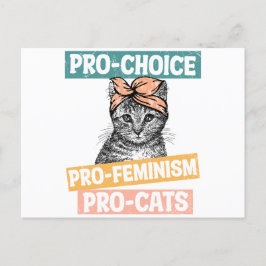 Cartão Postal Pro Choice Pro Feminismo