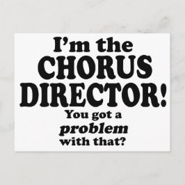 Cartão Postal Problema Com Isso - Diretor Chorus