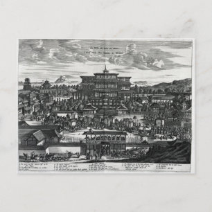 Cartão Postal Procissão de Macau, ilustração