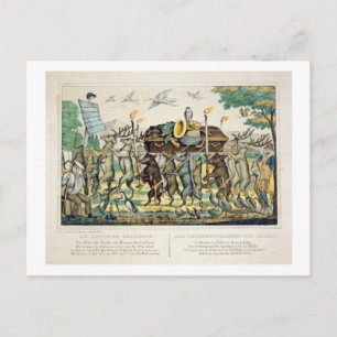 Cartão Postal Procissão do Caçador, c.1850 (colorido à mão i