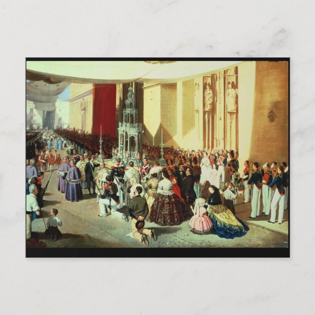 Cartão Postal Procissão do Corpus Christi em Sevilha (Frente)