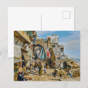 Cartão Postal Procissão em Jafa Gustav Bauernfeind
