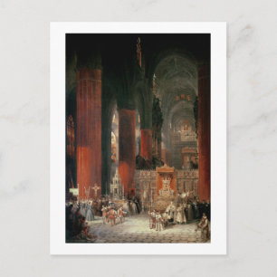 Cartão Postal Procissão na Catedral de Sevilha, 1833 (petróleo