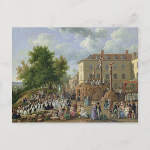 Cartão Postal Procissão Religiosa ao Mont Valerien, 1819