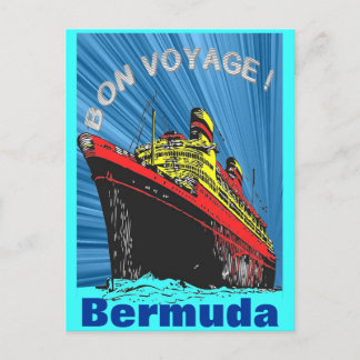 Cartão Postal Produto de Design de Viagem de Deco de Arte Retroa