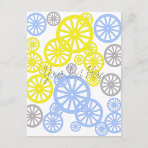 Cartão Postal Produto Funky Happy Wheel Circle