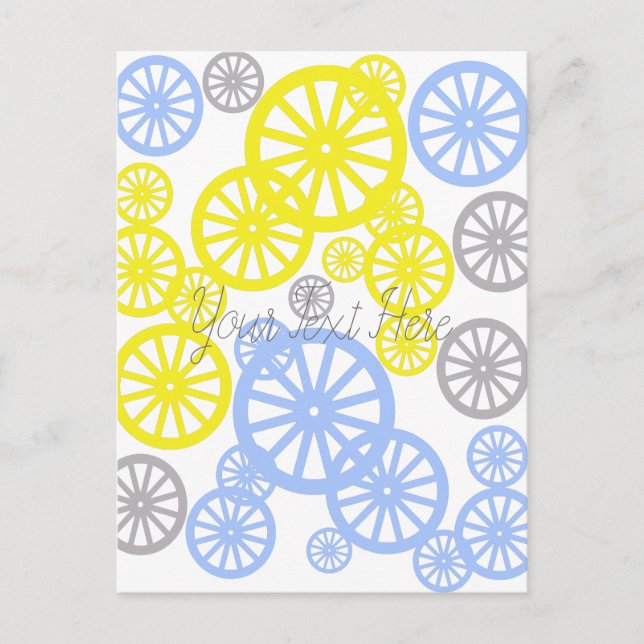 Cartão Postal Produto Funky Happy Wheel Circle (Frente)