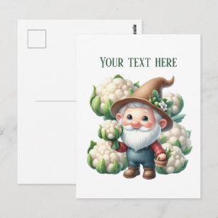 Cartão Postal Produtor de couve-flor divertido personalizável