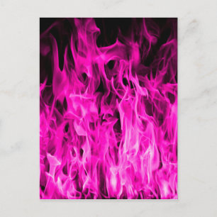 Cartão Postal Produtos à base de chamas violetas e de violetas 