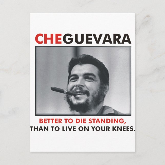 Cartão Postal Produtos e Designs Che Guevara! (Frente)