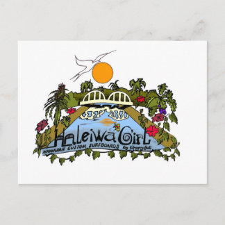 Cartão Postal Produtos Haleiwa Girl