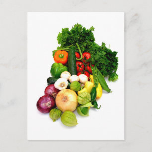 Cartão Postal Produtos Hortícolas Cortados