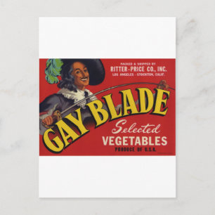 Cartão Postal Produtos Hortícolas da gay