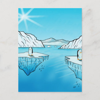 Cartão Postal Produtos para pinguins