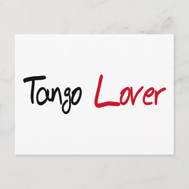 Cartão Postal Produtos Tango Lover! (Frente)