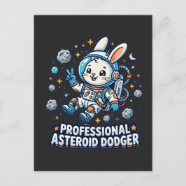 Cartão Postal Professional Asteroid Dodger Bunny