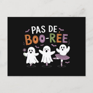 Cartão Postal Professor de Ballet de Fantasmas Pas de BOO-ree