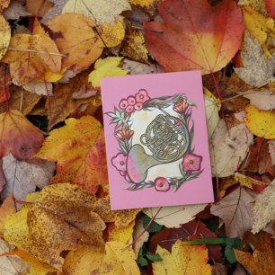 Cartão Postal Professor de banda de trompa francesa Acampamento 