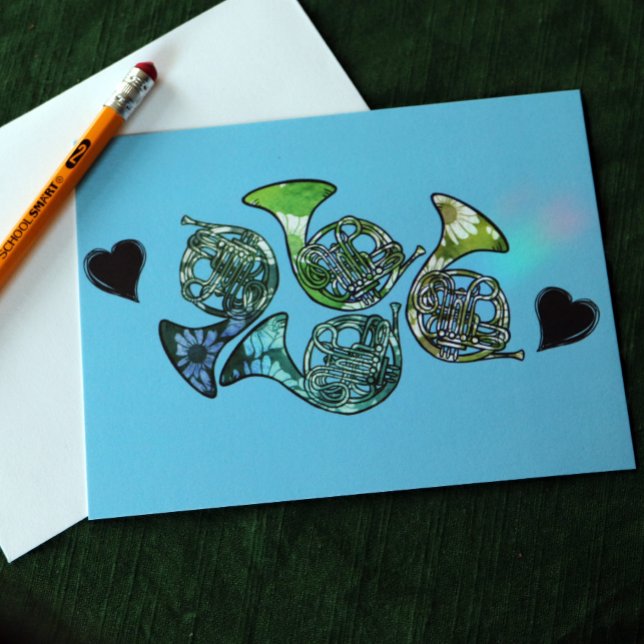 Cartão Postal Professor de banda marcial de trompa (Criador carregado)