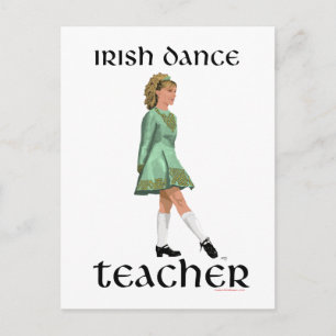 Cartão Postal Professor de Dança de Passo Irlandesa - Verde