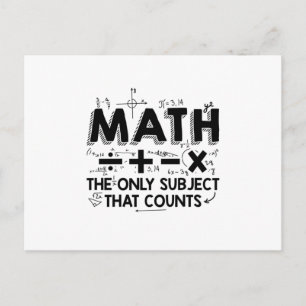 Cartão Postal Professor de Matemática Presentes Matemáticos