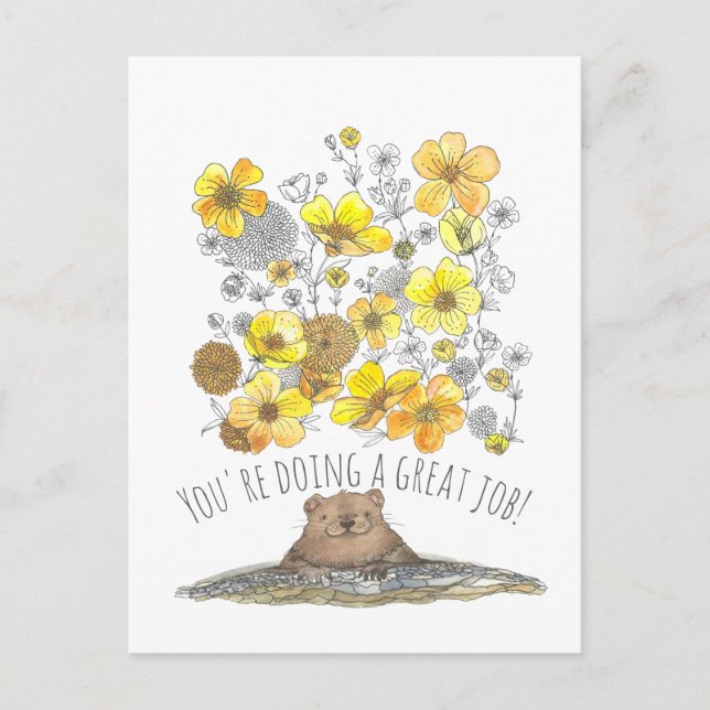 Cartão Postal Professor de Trabalho de excelente (Frente)