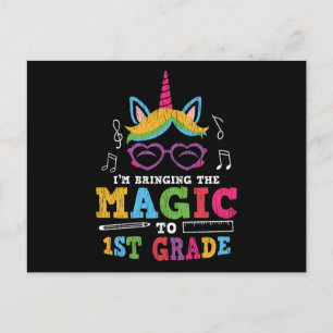 Cartão Postal Professor do primeiro grau, Kid Squad Magic Unicor