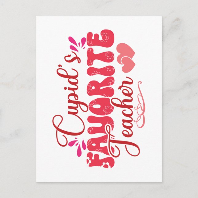 Cartão Postal Professor favorito de Cupid (Frente)