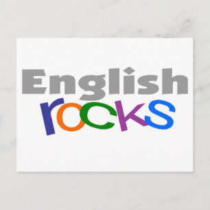 Cartão Postal Professor Inglês "English Rocks" Oferta