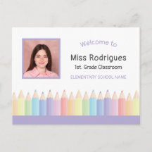 Professor Personalizado Bem-vindo de Volta à Escol