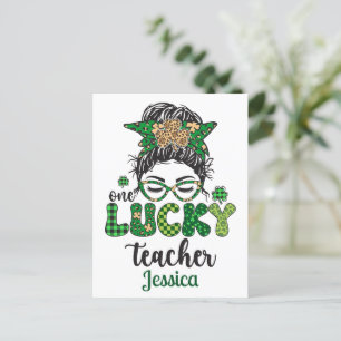 Cartão Postal Professor Sortudo Personalizado