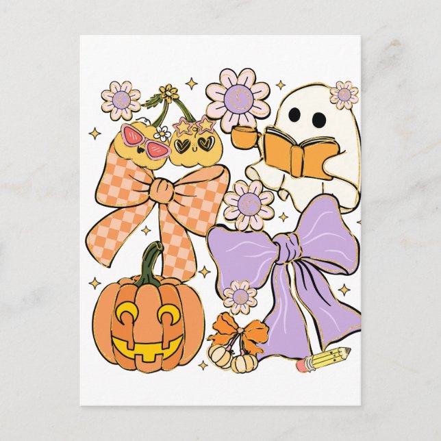 Cartão Postal Professor Spooky Halloween (Frente)