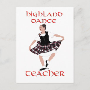 Cartão Postal Professora de Dança Highland - Danças do País