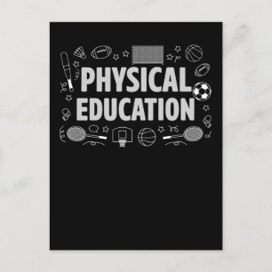 Cartão Postal Professora de Educação Física Desenvolve Ensino