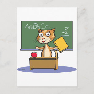 Cartão Postal Professora de Gatos