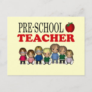 CARTÃO POSTAL PROFESSORA DE PRÉ-ESCOLA