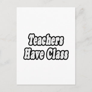 Cartão Postal Professores De Classe