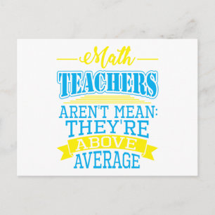 Cartão Postal Professores de matemática não são malvados, estão 