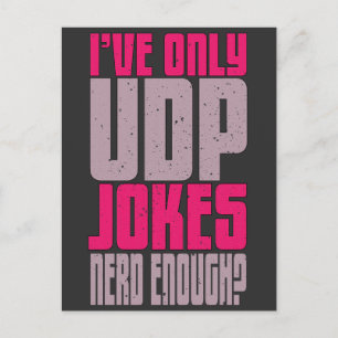 Cartão Postal Programador de Ciência da Computação Piada udp