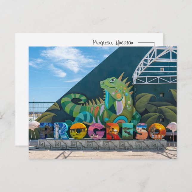 Cartão Postal Progresso, Cartão-postal Yucatã (Frente/Verso)